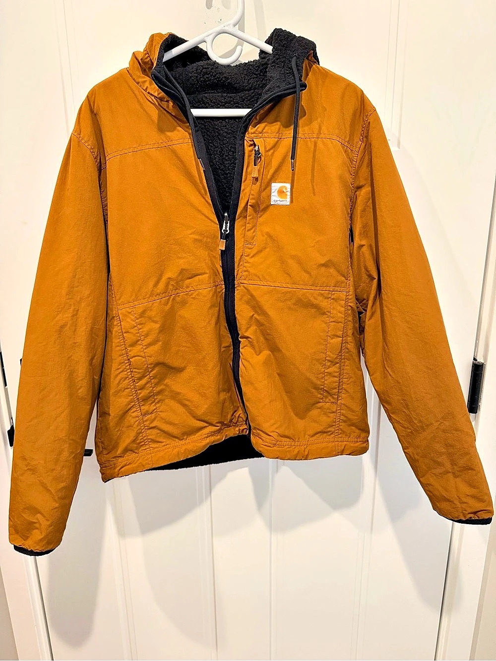 Carhartt Men's Rain Defender Relaxed Fit Fleece Reversible Jacket